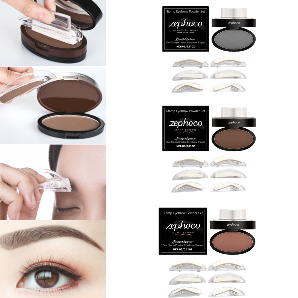 Brow Lamination Kit - 내추럴 아이브로우 파우더 스탬프 스텐실 키트