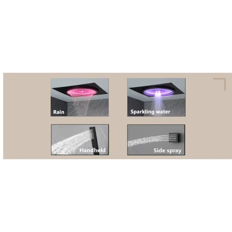 스마트 LED 샤워 세트 욕실 음악 내장형 레인폴 시스 - Spa & Wellness Earth City Москва Шелепиха 리뷰 및 가격