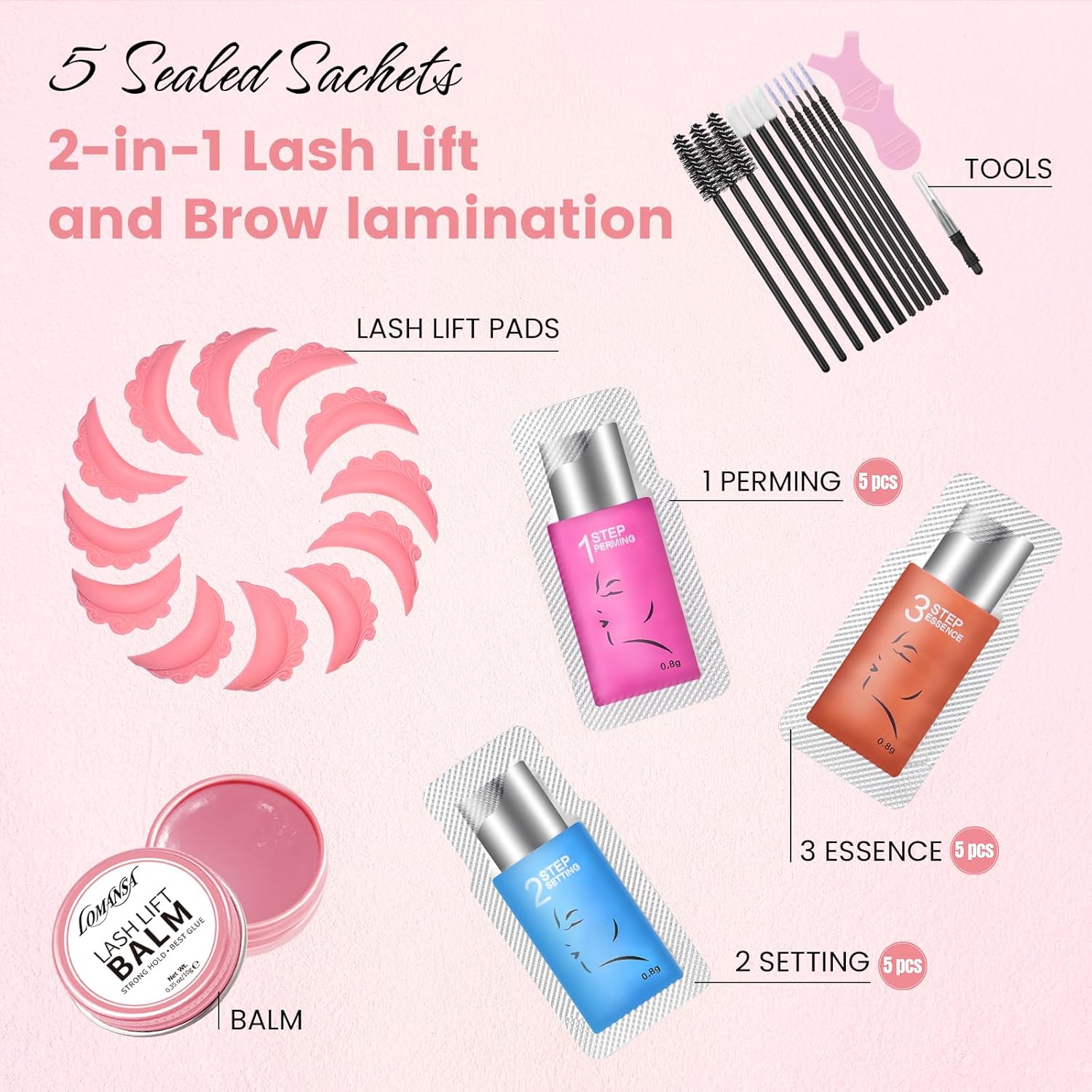 로만사 래쉬 리프트 키트 속눈썹 펌 키트 사셰 로션 눈 - Brow Lamination Kit 리뷰 및 가격