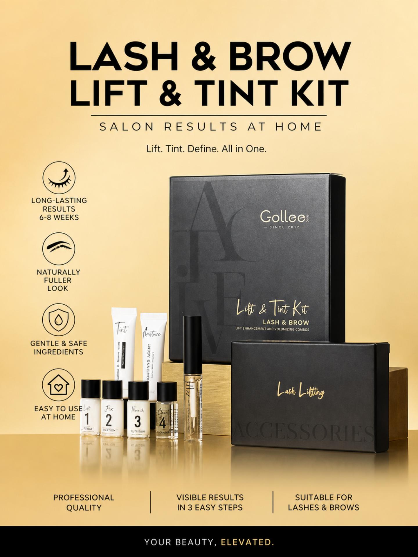 GOLLEE 래쉬 리프트 컬러 키트 브로우 라미네이션  - Brow Lamination Kit 리뷰 및 가격