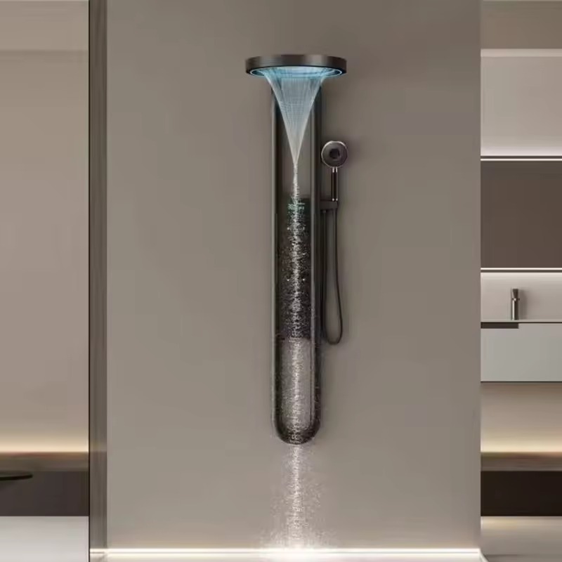 스마트 디지털 디스플레이 온도조절 샤워 시스템 벽걸이형 - Spa & Wellness Earth City Москва Шелепиха 리뷰 및 가격