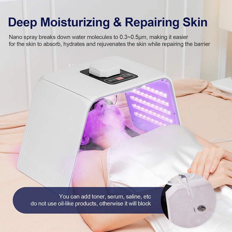 7가지 색상 LED 광자 미용 마스크 피부 보습 나노  - Spa & Wellness Earth City Москва Шелепиха 리뷰 및 가격